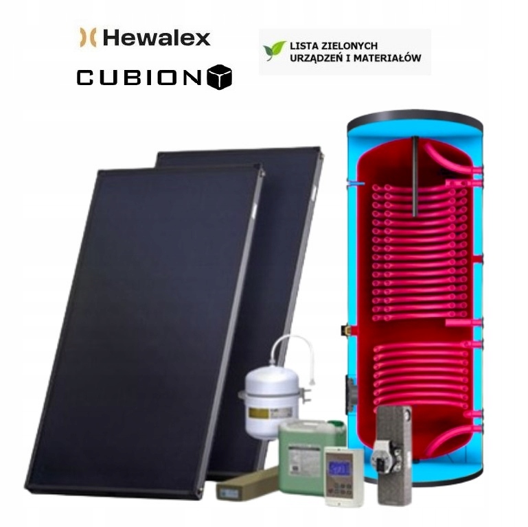 Solárny set Komfort Plus, 2 kolektory Hewalex + 200L hybridný ohrievač